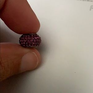 Charmed memories plum gemstone charm